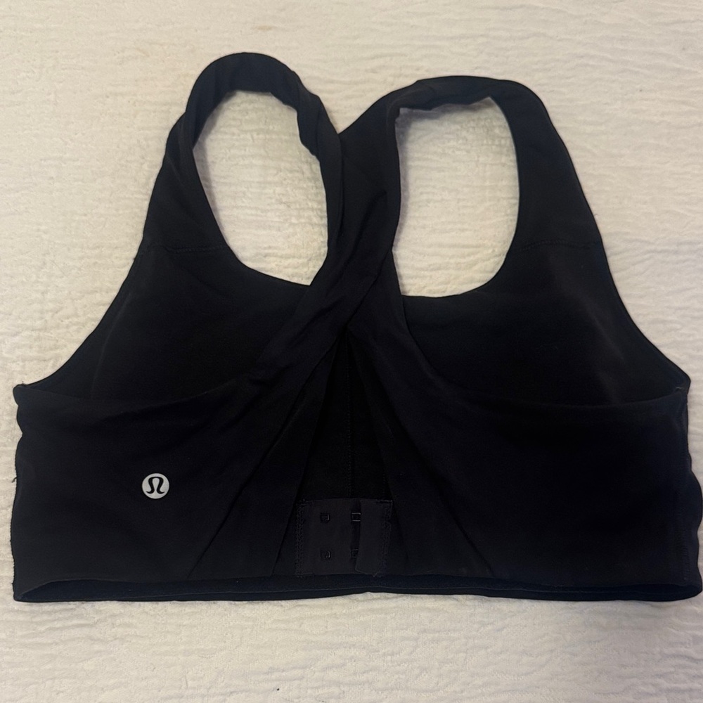 lululemon athletica Cross-Back Black Sports Bra